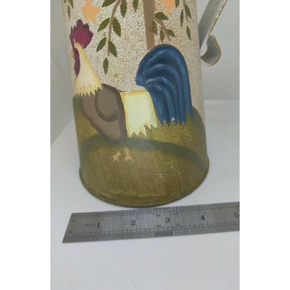 Rustic Primitive Large Tin Coffee Pot Country Home - Picture 9 of 9